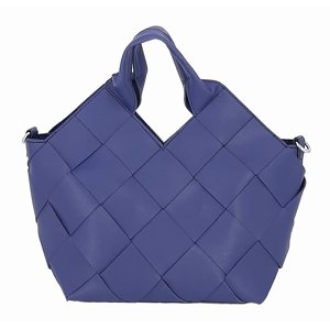 Designová modrá kabelka s kosmetickou taškou
