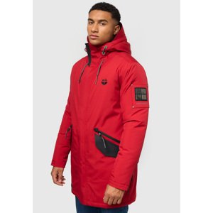 Zimní kabát / pánská zimní dlouhá bunda Ragaan Stone Harbour - CHILLI RED Velikost: L
