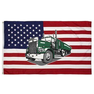 FOSTEX Vlajka USA s kamioném TRUCK