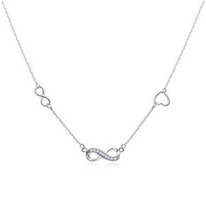 NUBIS® Stříbrný náhrdelník nekonečno - NB-2374