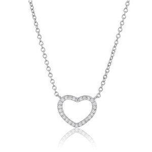 NUBIS® Střibrný náhrdelník srdce - NB-2389