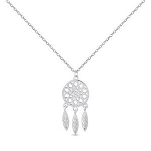 NUBIS® Stříbrný náhrdelník - lapač snů - NB-2343