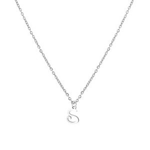 Šperky4U Ocelový náhrdelník, písmeno - OPD0339-S