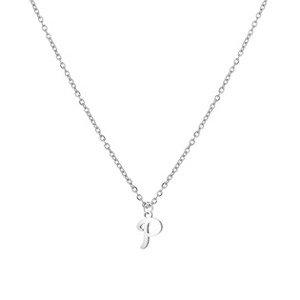Šperky4U Ocelový náhrdelník, písmeno - OPD0339-P